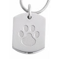 Assieraad dieren ketting hartje met poot
