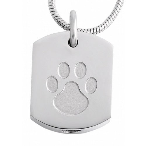 Assieraad dieren ketting hartje met poot